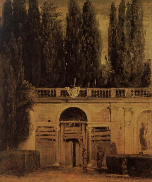 View of the Garden of the Villa Medici in Rome, Diego Velazquez
